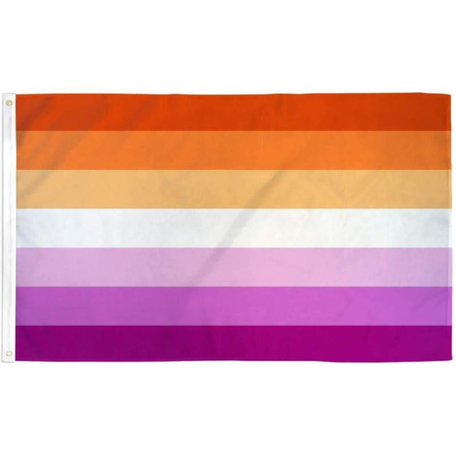 Le drapeau lesbien à sept bandes