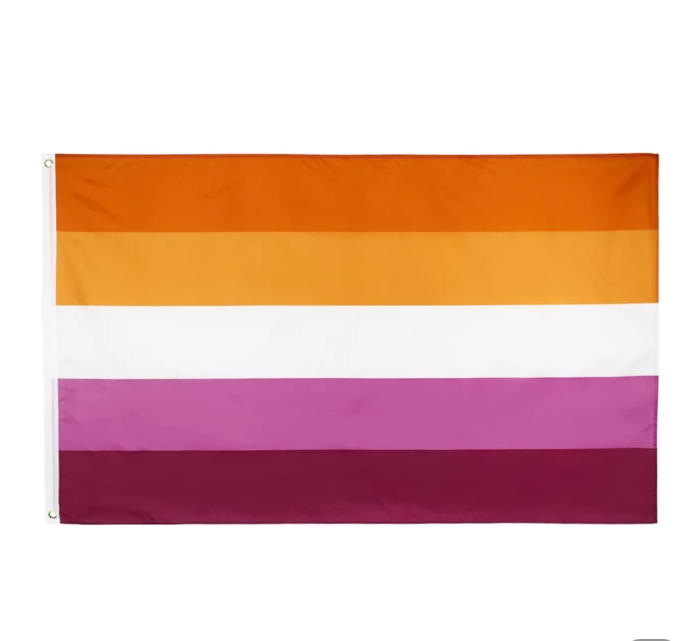 Le drapeau lesbien à cinq bandes