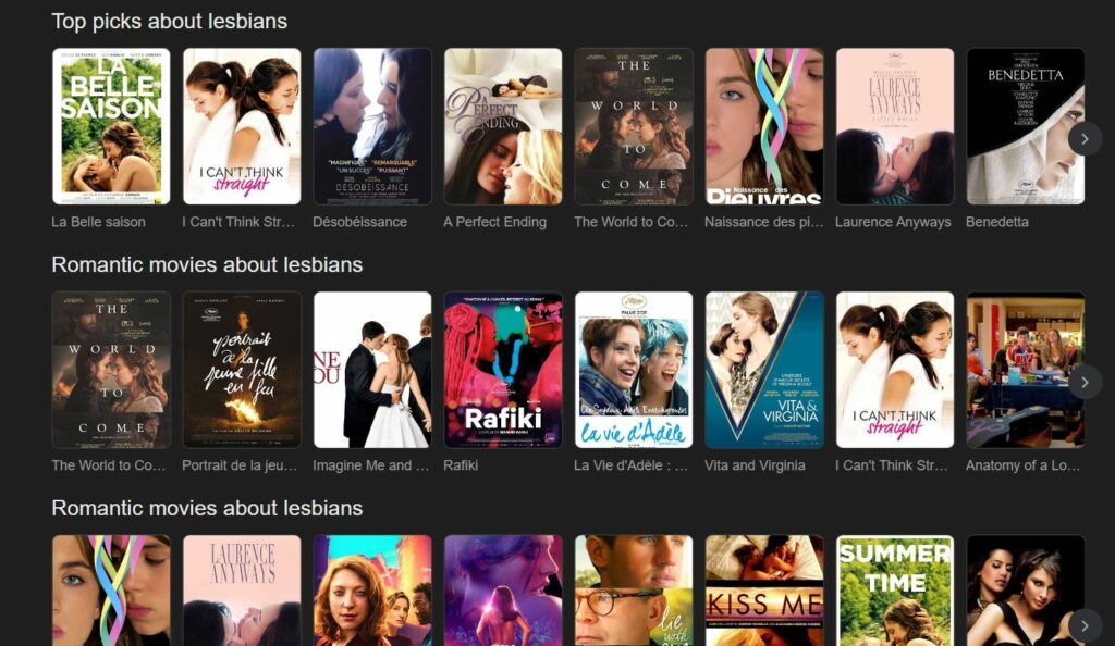 Film lesbien streaming