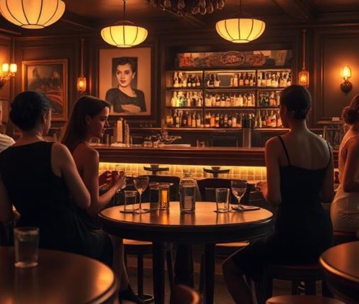 photo d'un bar lesbien (photo ia)